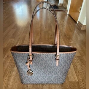 Michael Kors Signature Brown and Tan Tote
